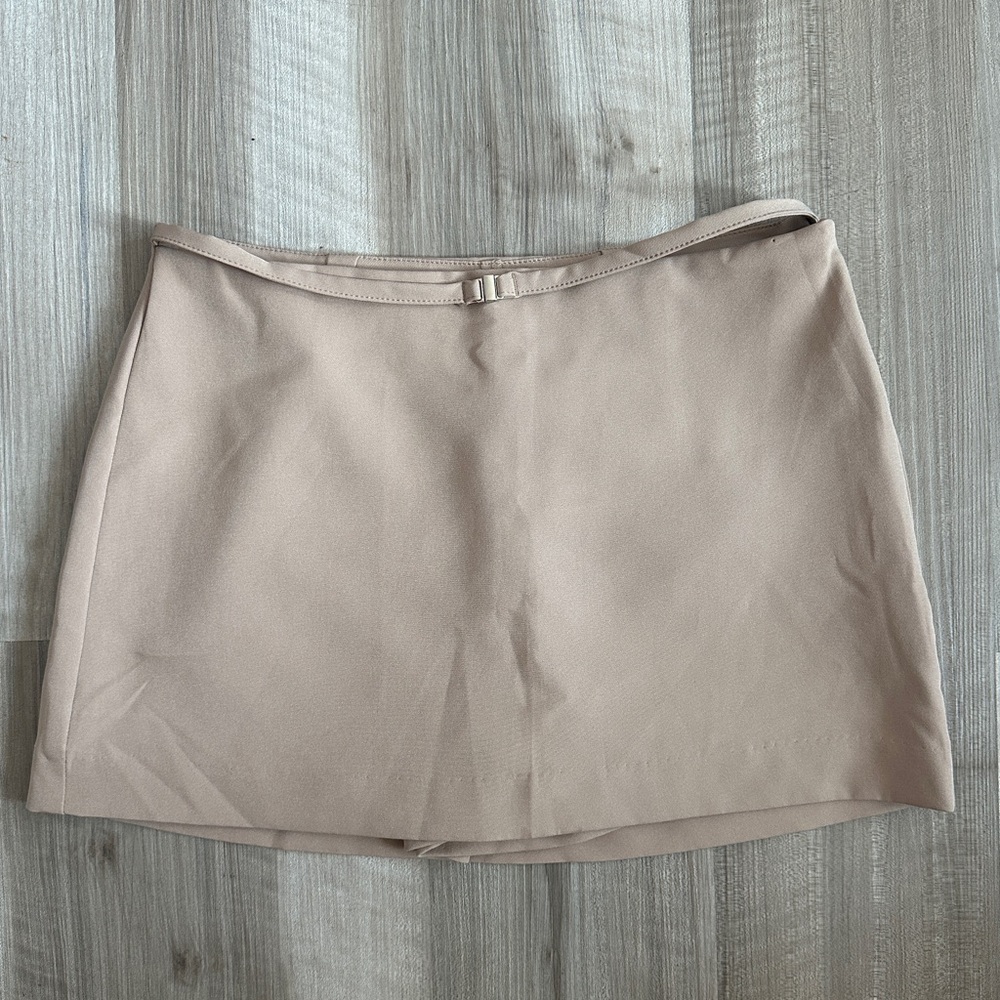 Love Tree Beige Mini Skirt